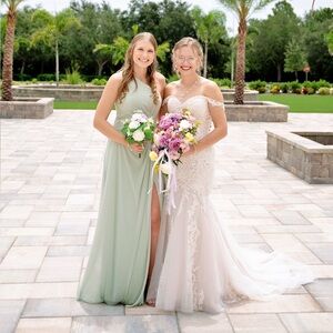 Azazie Dusty Sage Bridesmaid dress